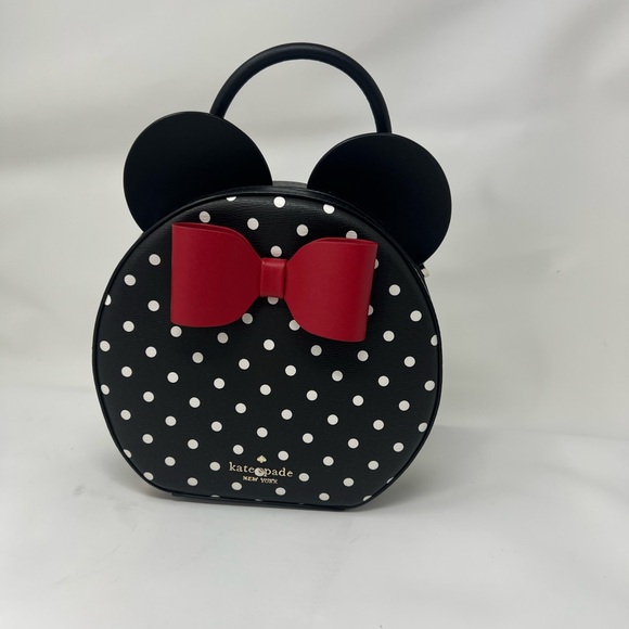 kate spade Disney New York Minnie Mouse Bag in Black Polka Dot - Picture 9 of 14